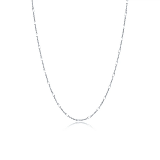 Stella Mirror Chain in Sterling Silve