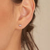 Silver Glam Mini Stud Earrings