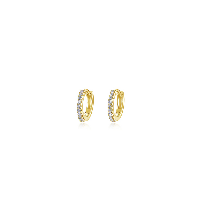10MM Huggie Hoops in Gold Plated Sterling Silver