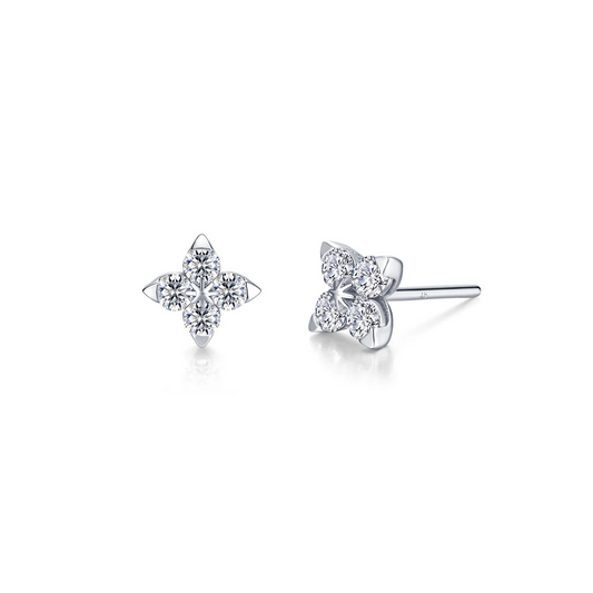 Floral Stud Earrings in Sterling Silver (Copy)