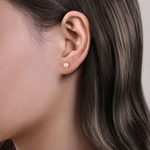 Pearl Stud Earrings in Sterling Silver