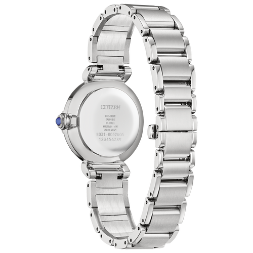 White L Mae Watch in Stainless Steel