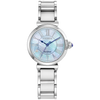 White L Mae Watch in Stainless Steel