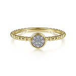 Diamond Cluster Ring in 14K Yellow Gold