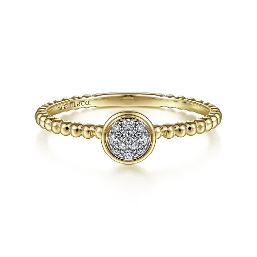 Diamond Cluster Ring in 14K Yellow Gold