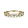 Diamond Bezel Stackable Band in 14K Yellow Gold