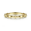 Beaded Stackable Band in 14K Yellow Gold