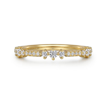 Diamond Stackable Band in 14K Yellow Gold