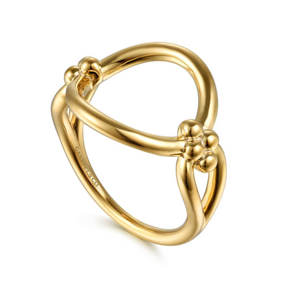 Open Circle Ring in 14K Yellow Gold