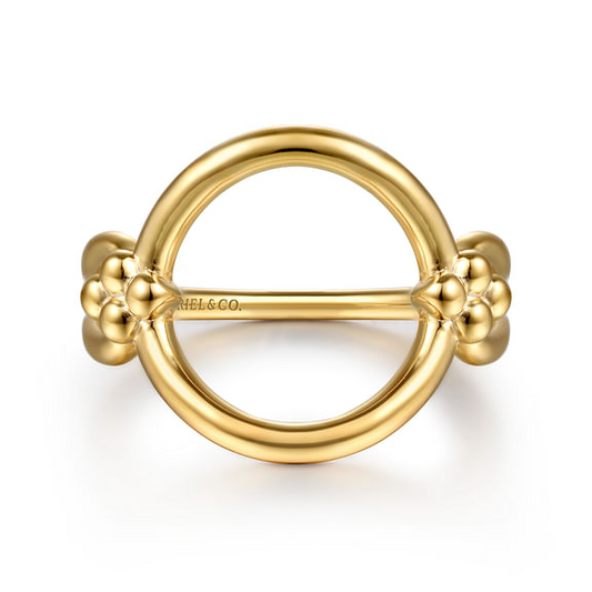 Open Circle Ring in 14K Yellow Gold