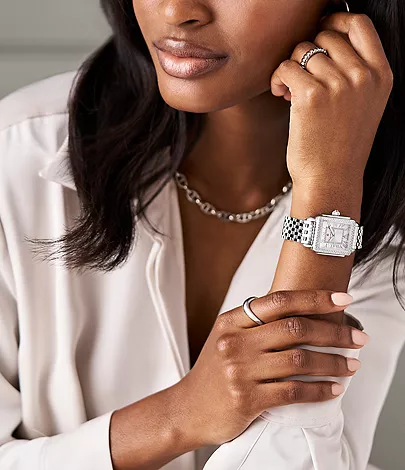 Deco Madison Mid Stainless Diamond Watch by Michele Watches