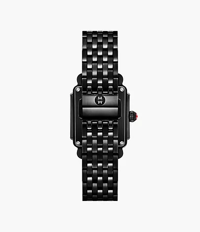 Deco Diamond Madison Mid Noir Watch by Michele Watches