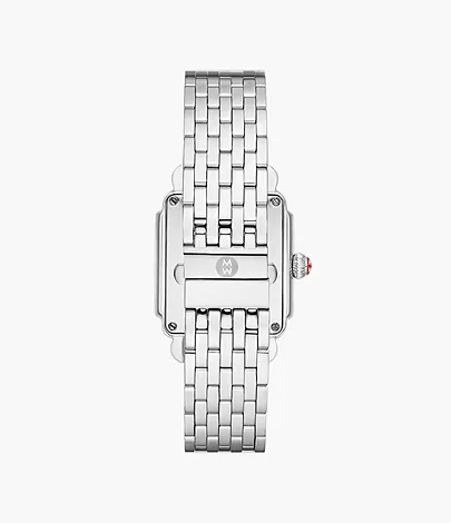 Deco Mid Stainless Diamond Dial Watch by Michele Watches