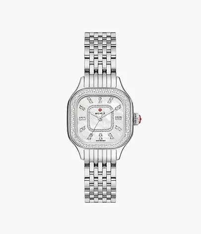 Meggie Diamond Stainless Steel Watch by Michele Watches