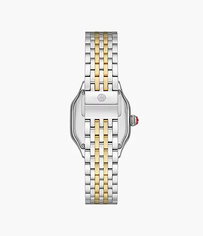 Meggie Two-Tone 18K Gold-Plated Diamond Dial Watch by Michele Watches