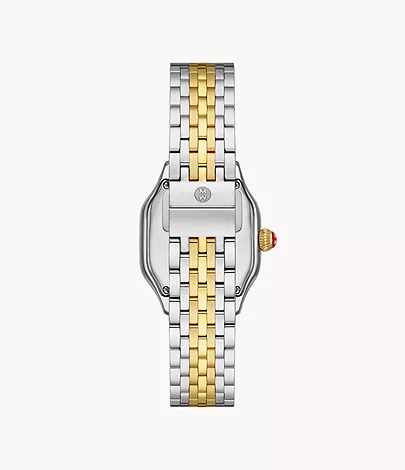 Meggie Green Dial 18K Two-Tone Gold-Plated Diamond Dial Watch by Michele Watches