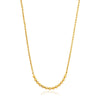 Gold Modern Multiple Balls Necklace in Sterling Silver