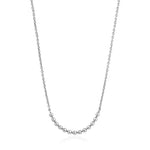 Silver Modern Multiple Balls Necklace