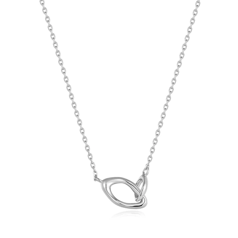 Silver Wave Link Necklace