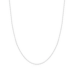 Silver Mini Link Charm Chain Necklace