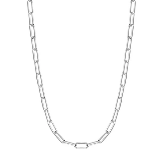 Paperclip Link Necklace in Sterling Silver