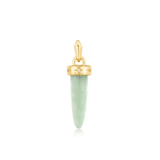 Gold Amazonite Drop Charm