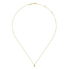 Diamond Pave Teardrop Necklace in 14K Yellow Gold