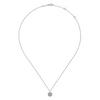 Diamond Cluster Pendant in 14K White Gold