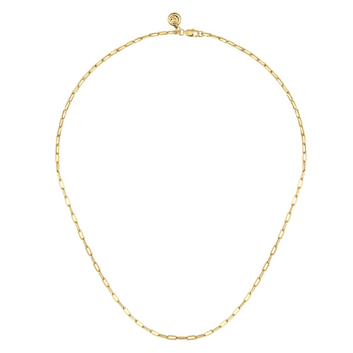 Paperclip Chain in 14K Yellow Gold