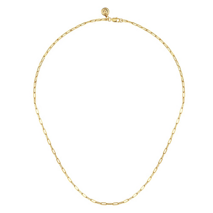 Paperclip Chain in 14K Yellow Gold