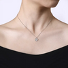 Diamond Cross Pendant Necklace in Sterling Silver