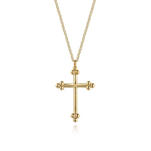 Cross Necklace in 14K Yellow Gold