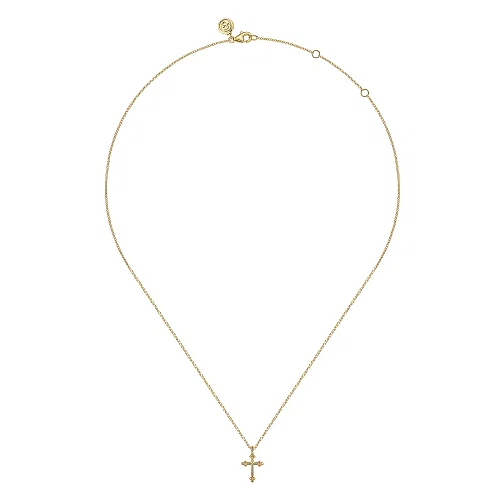 Cross Necklace in 14K Yellow Gold