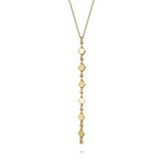 Diamond Cut Vertical Necklace in 14K Yellow Gold