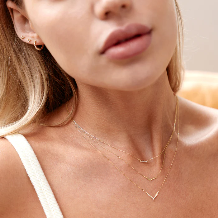 Lab-Grown Diamond Wishbone Necklace