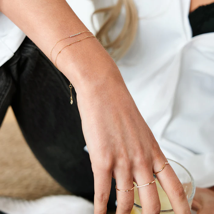 Lab-Grown Diamond Wishbone Bracelet