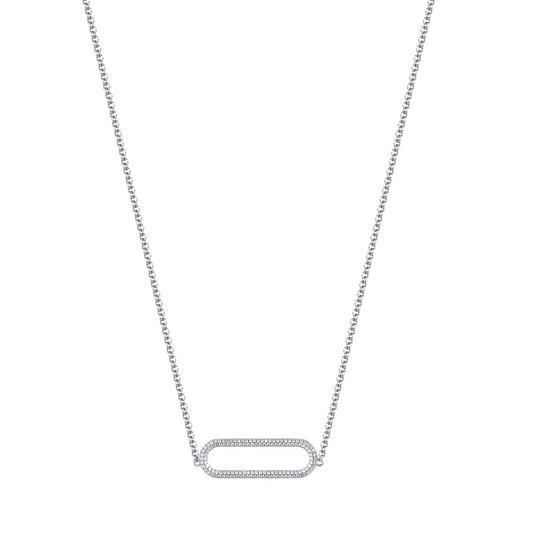 Cubic Zirconia Bianca Short Necklace in Sterling Silver