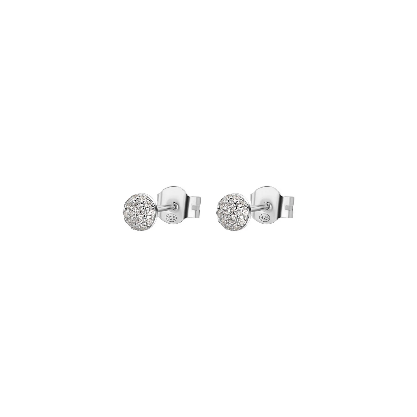 Cubic Zirconia Bianca Stud Earrings in Sterling Silver