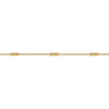 Beaded Station Bracelet in 14K Yellow Gold