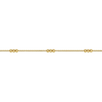 Beaded Station Bracelet in 14K Yellow Gold