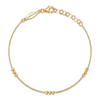Beaded Station Bracelet in 14K Yellow Gold