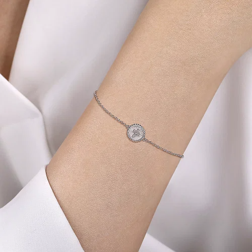 Diamond Bujukan Cross Bracelet in Sterling Silver