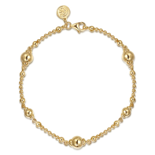 Beaded Bracelet in 14K Yellow Gold