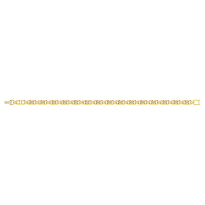 Diamond Link Bracelet in 14K Yellow Gold