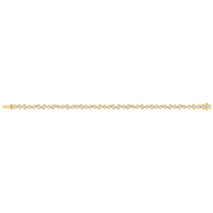 Diamond Bezel Set Bracelet in 14K Yellow Gold