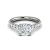 Hidden Halo Engagement Ring in 14K White Gold