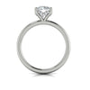 Hidden Halo Engagement Ring in 14K White Gold