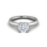 Solitaire Engagement Ring in 14K White Gold