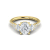 Diamond Three-Stone Engagement Ring in 14K Yellow Gold