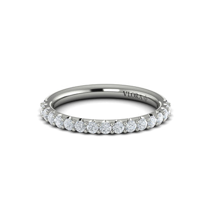 Diamond Mutual Bead Set Band in 14K White Gold
